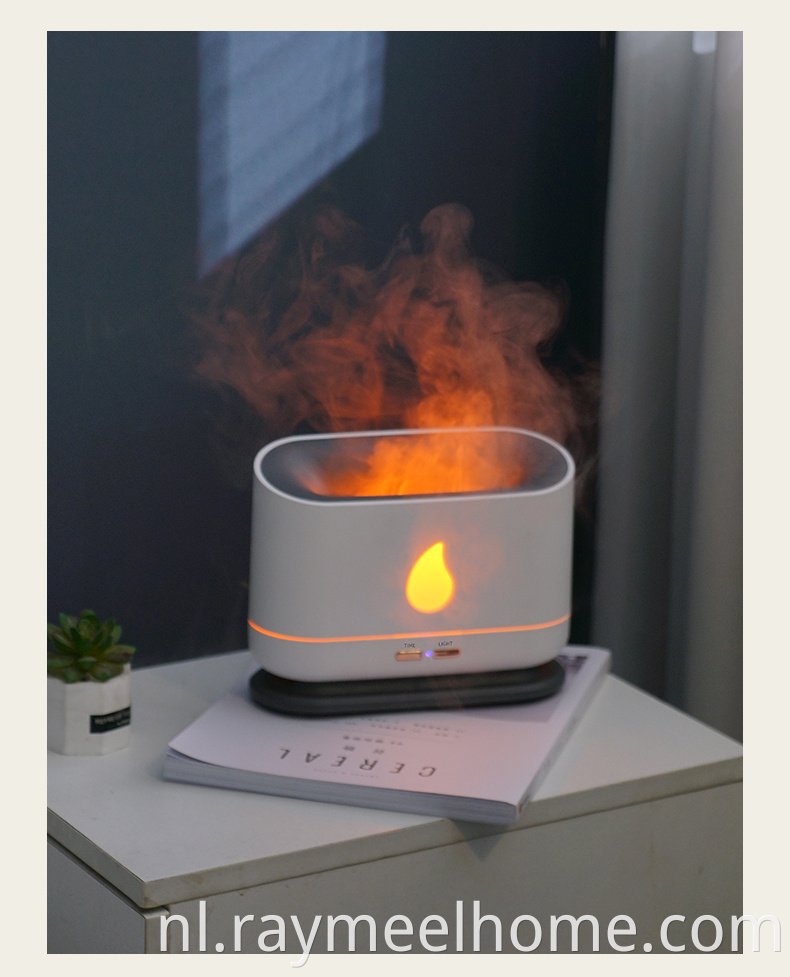 USB 200 ml aroma Essentiële olie diffuser vlam luchtbevochtiger aroma diffuser